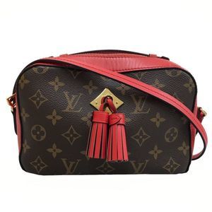 Louis Vuitton Monogram Santonge Shoulder Bag Brown Red